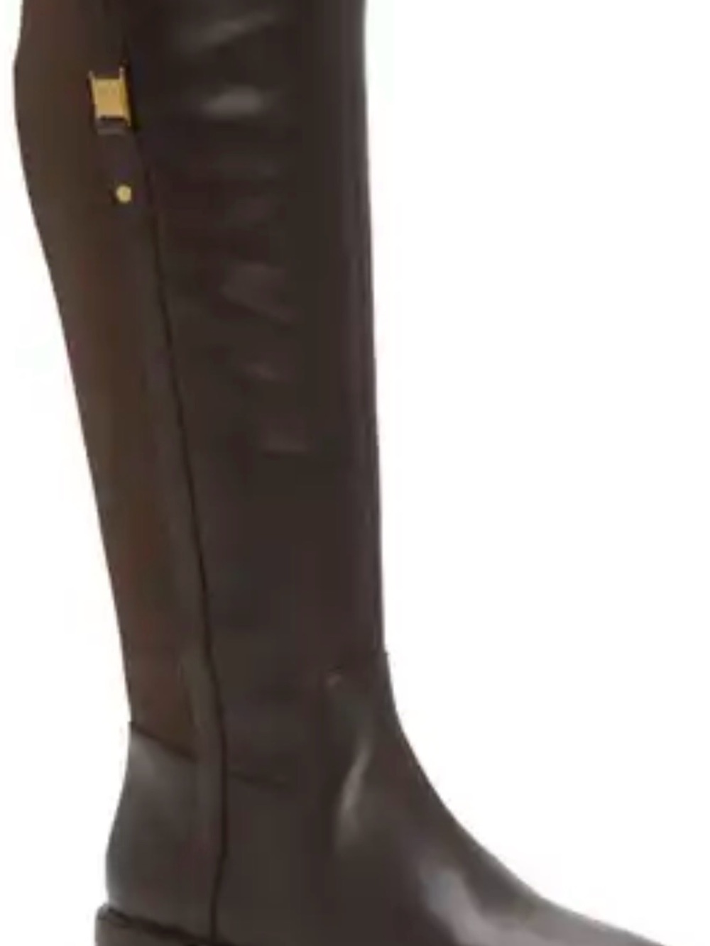 new Vicente Camuto Annota Knee High Women Leather Boots - Dark Brown sz 8 - Picture 2 of 5